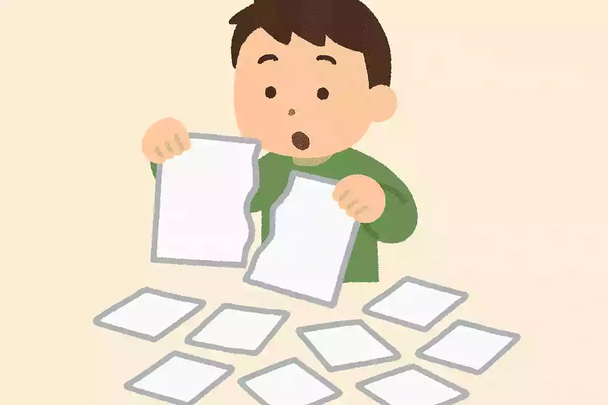 1枚の紙を、破ったり切ったりせずに10枚にしました。どうしたでしょう?