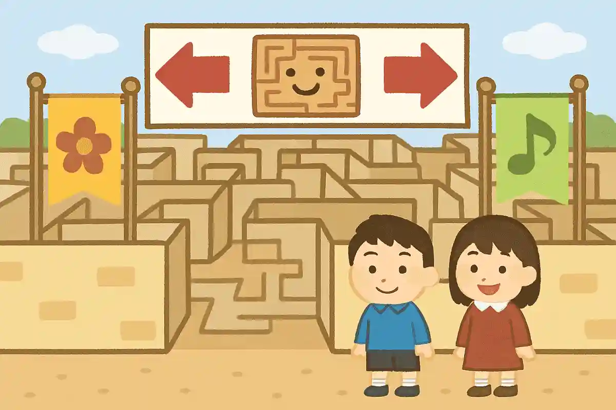 入口にフォトスポットを作る