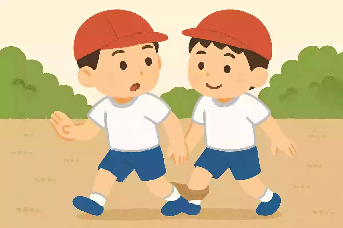 先頭の人は後ろの人が折り返すのを確認しながらスピードダウン