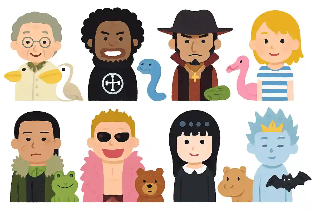 王下七武海のメンバーの名前には動物が隠れている