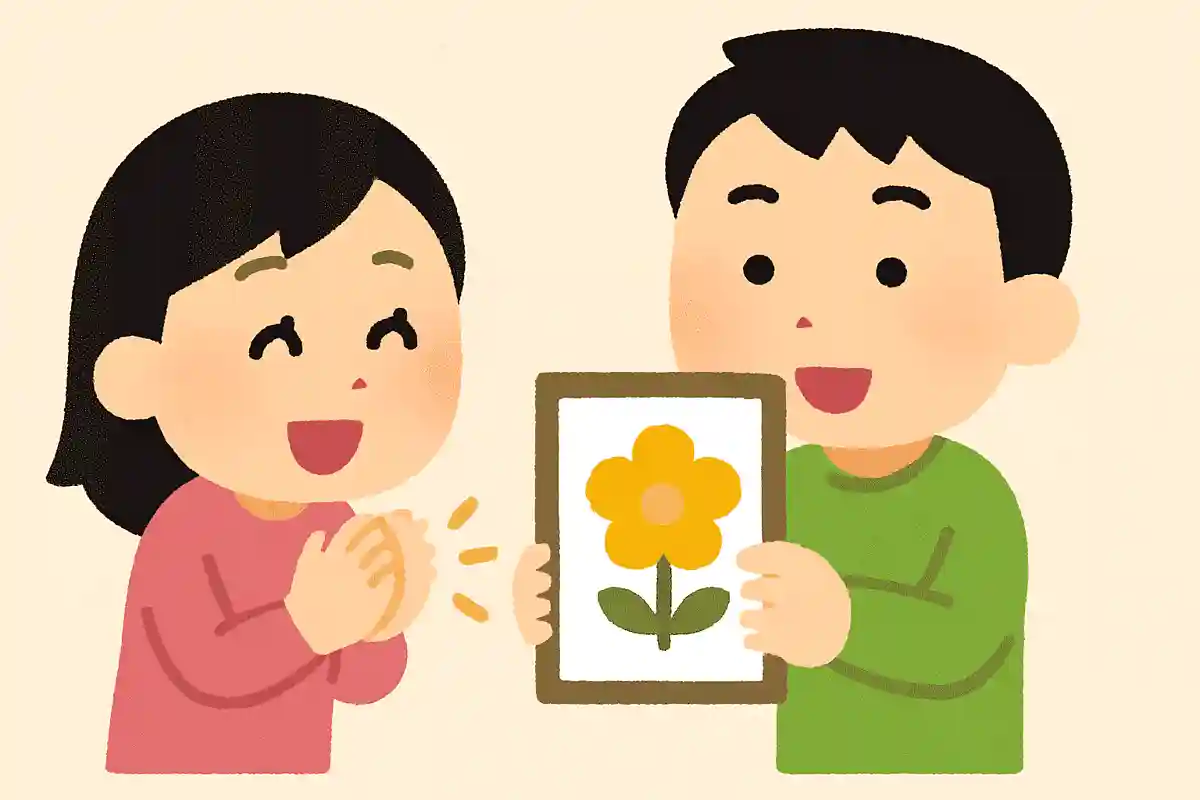 「すごいですね」「センスがいいですね」など、器用なところや得意な所を褒める