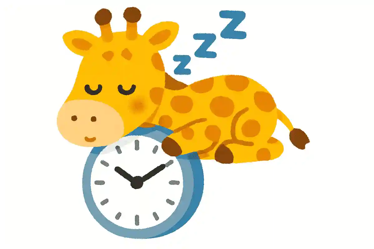 キリンの睡眠時間は何分でしょう？