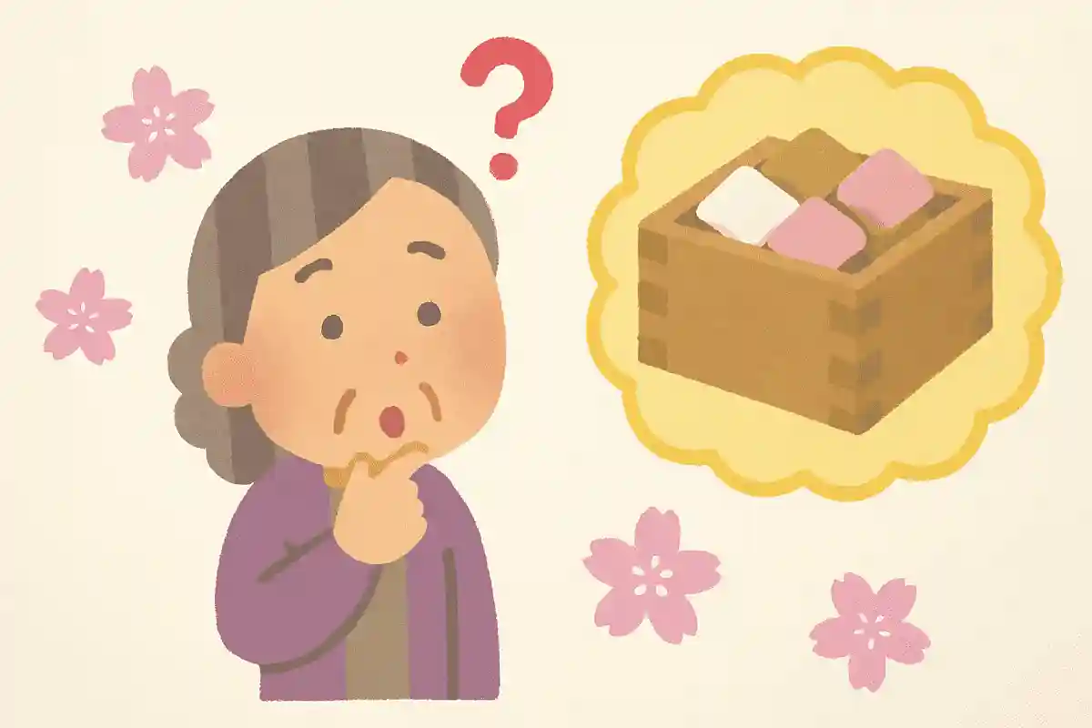 ひなあられは菱餅を砕いて作られている