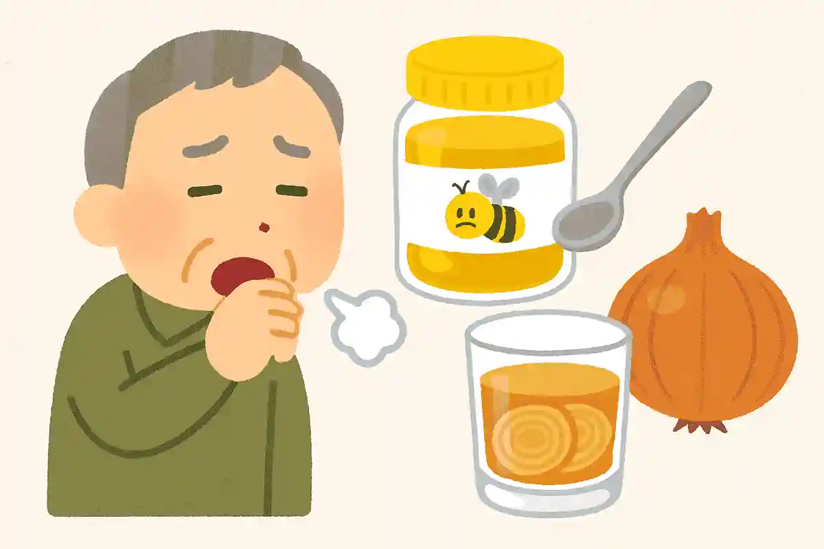 せきが止まらないときに、はちみつにある野菜を漬け込んだ汁を飲むと治まります。ある野菜とは何でしょうか?