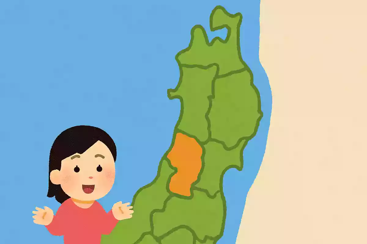 東北地方のうち、日本海のみに面しているのはどの県とどの県？