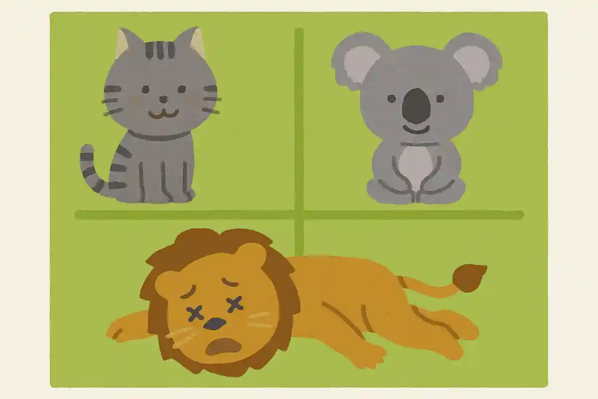 ネコやコアラは負けないのに、ライオンは負けてしまうゲームはなんでしょう?