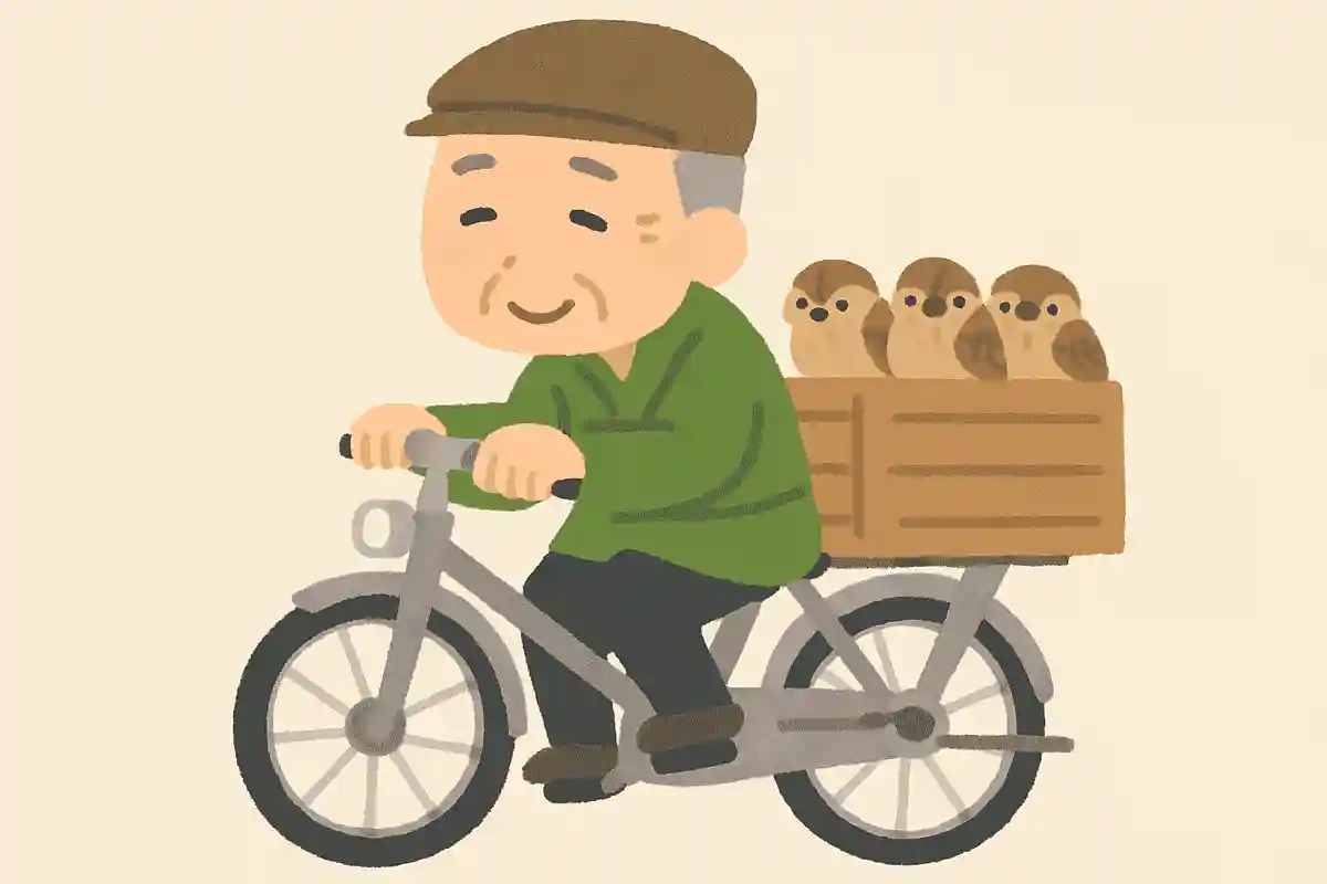 昭和初期頃、自転車でとある生き物を売り歩いていました。生き物とは何でしょうか?