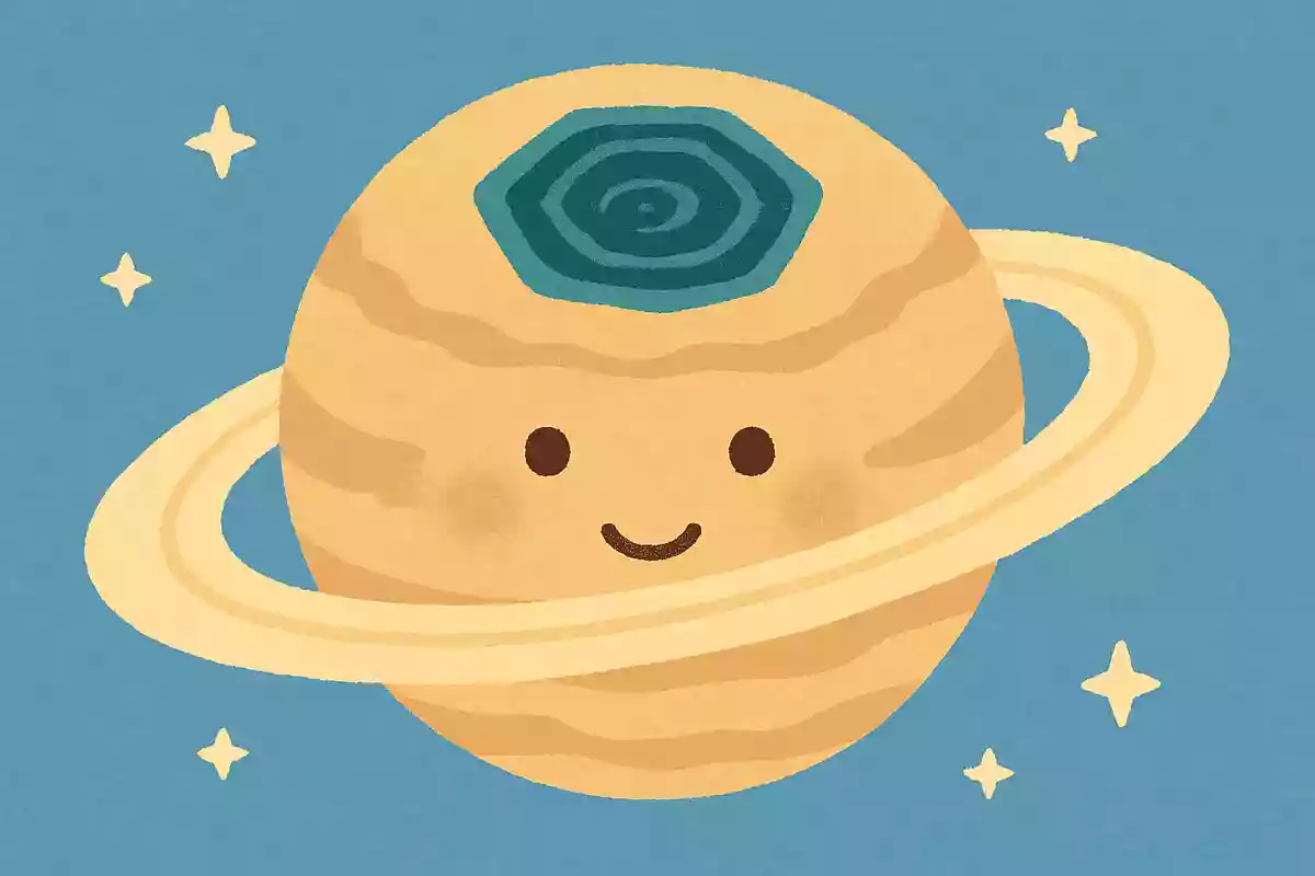 土星に六角形の謎の渦がある
