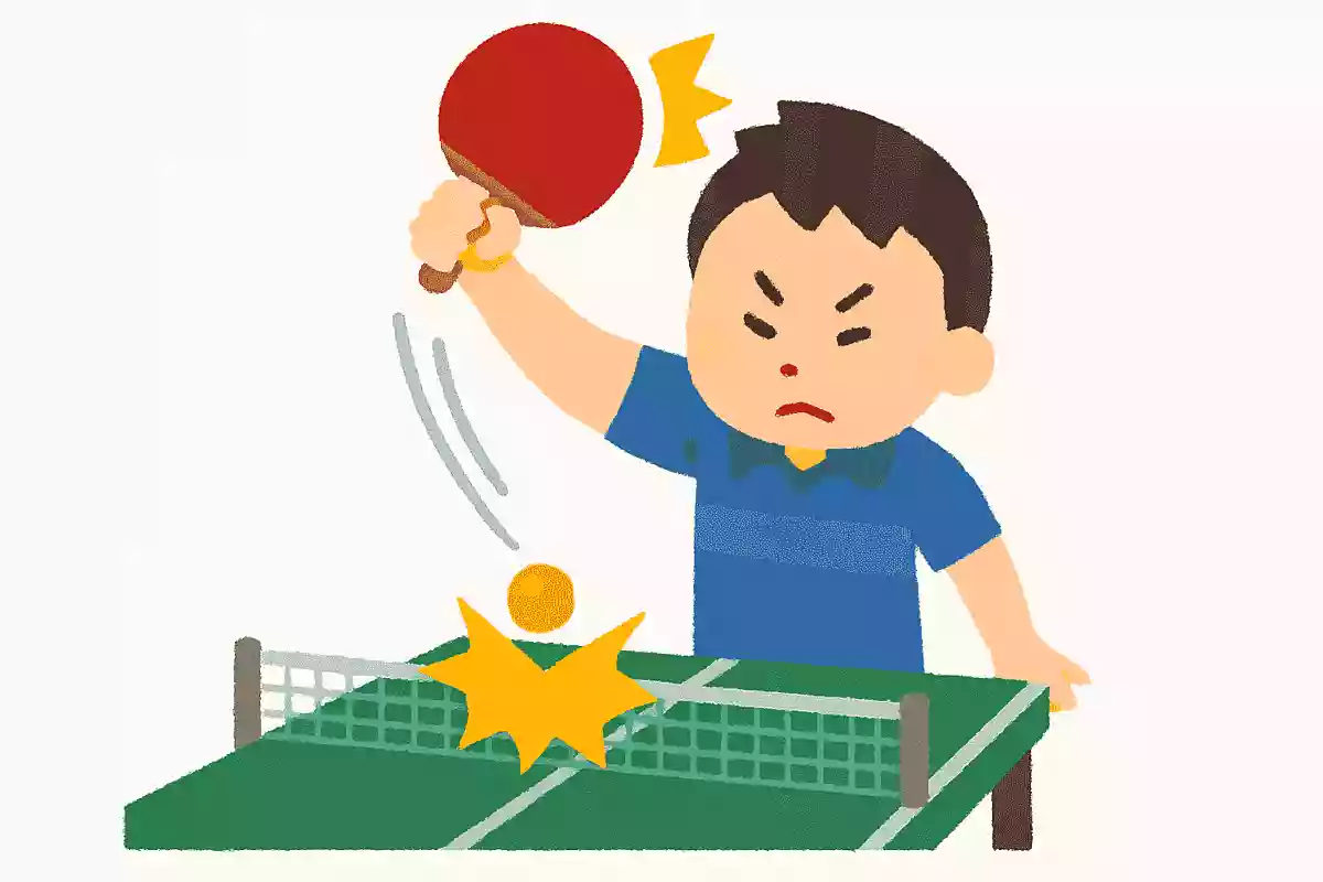 卓球の決定打、球をたたきつけるように打つことを何という?