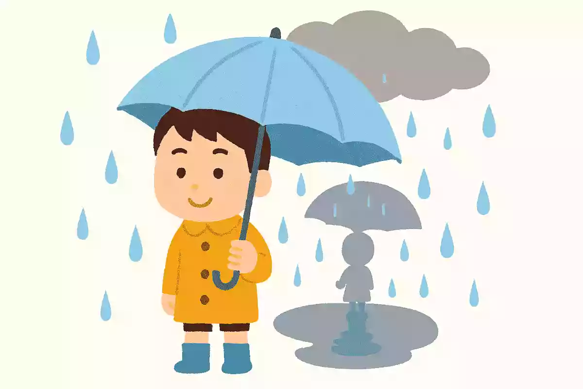 晴れていると小さいのに、雨が降ると大きくなるものはなんでしょう?