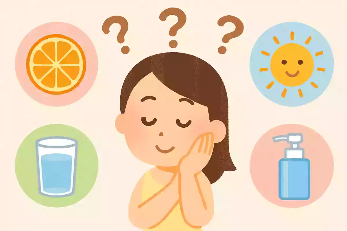 肌のキメを整えるために次のうち重要なことは？