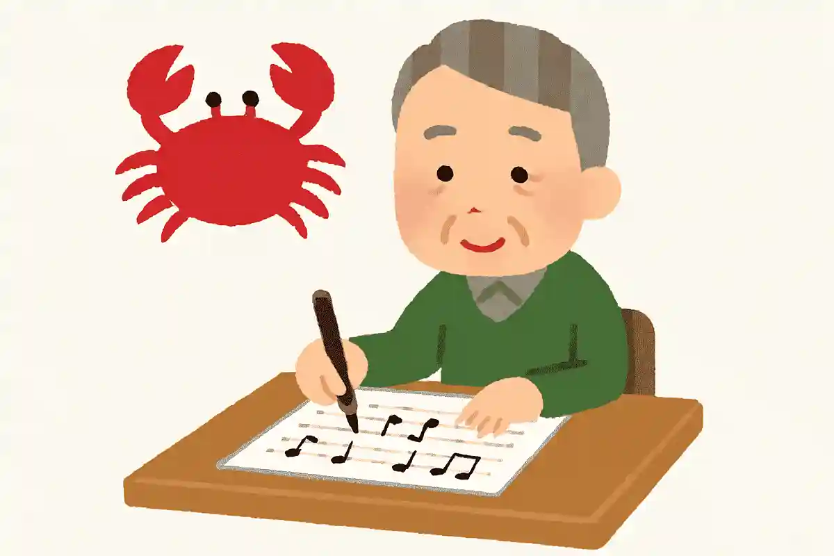 大阪に本社を置く飲食店、かに道楽のテーマ曲を作ったのは誰でしょう？