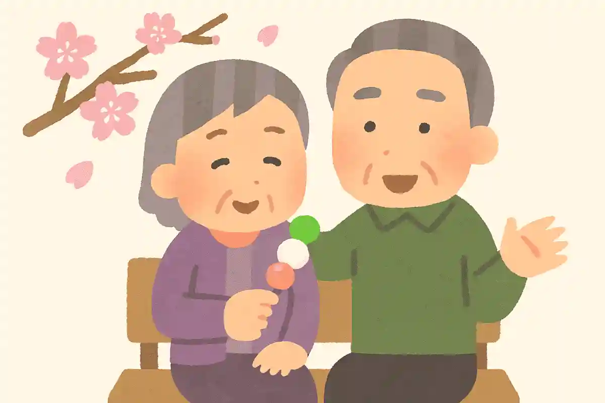 三色団子の緑には邪気を払うという意味がこめられている