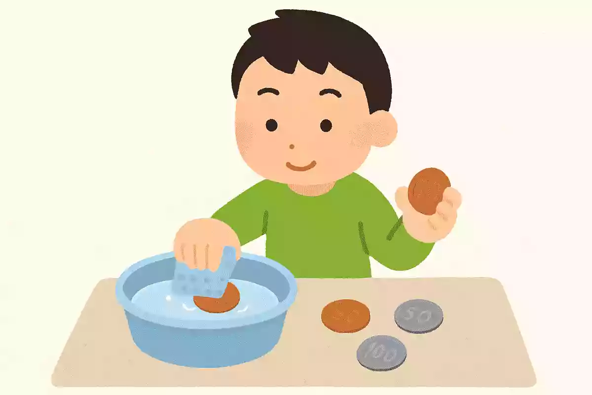 硬貨をきれいにする方法は?
