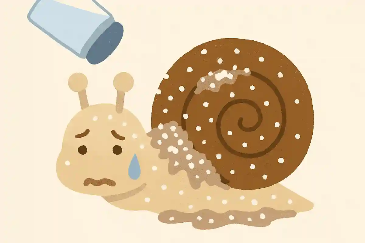 ナメクジは塩をかけると縮むということは有名ですが、ではカタツムリに塩をかけるとどうなるでしょう？