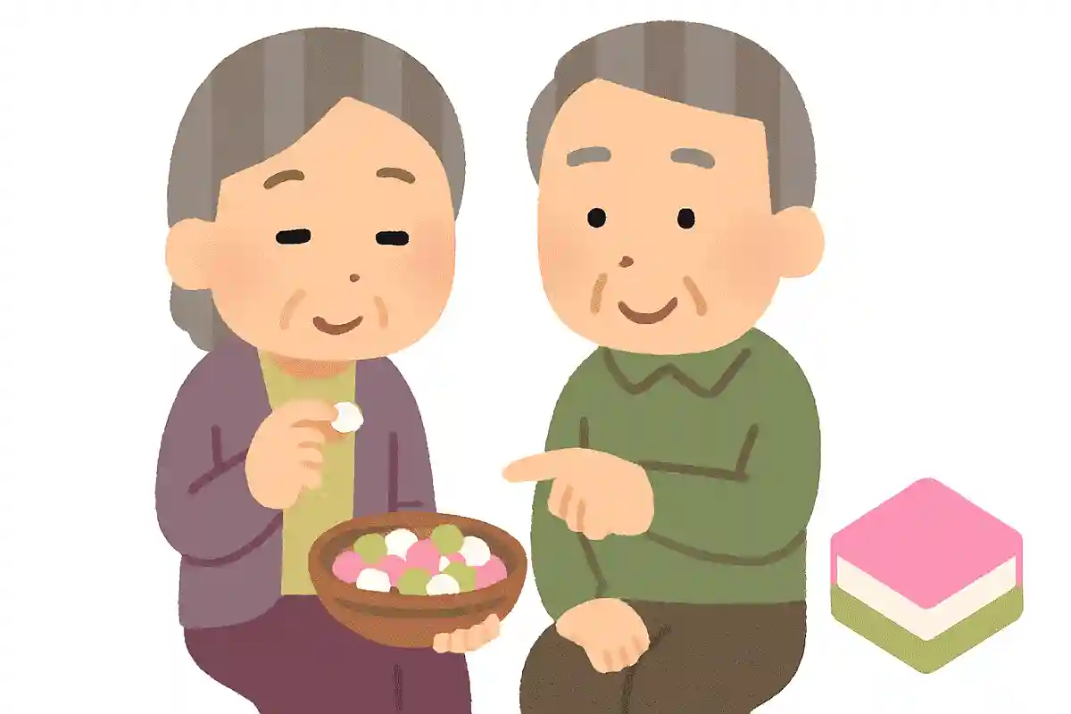 ひなあられは菱餅を砕いて作られている