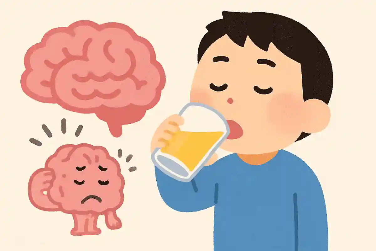 少量の飲酒でも脳が萎縮する