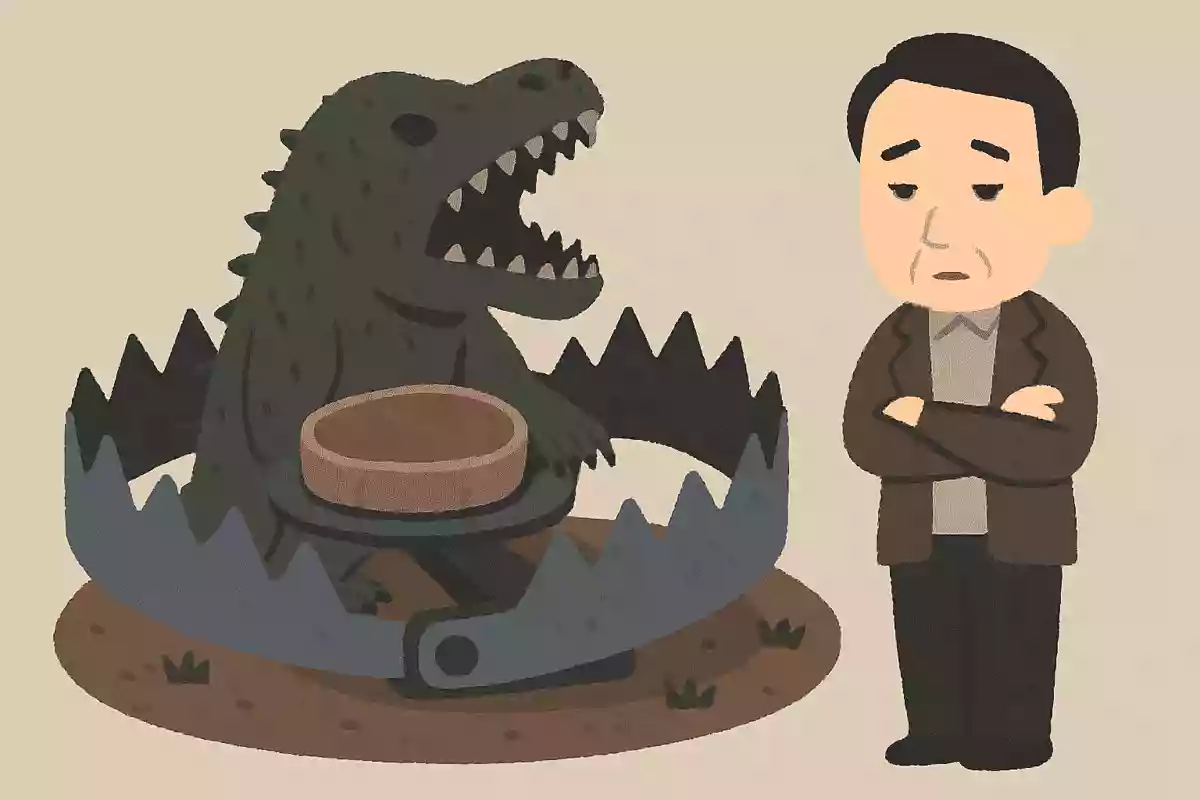 大きい餌と大きい罠には大きい獲物がかかってきますハリソン山中