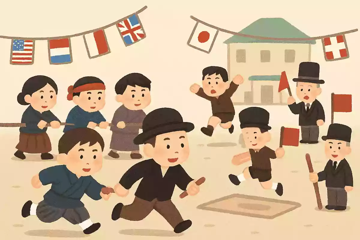 1874年、日本の学校で初めておこなわれた運動会は次の内どれ？