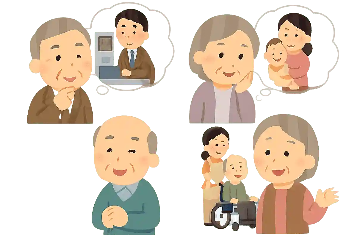 現役時代の職業や子育ての話題