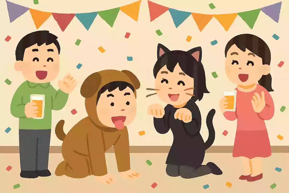 語尾に「ワンorニャー」