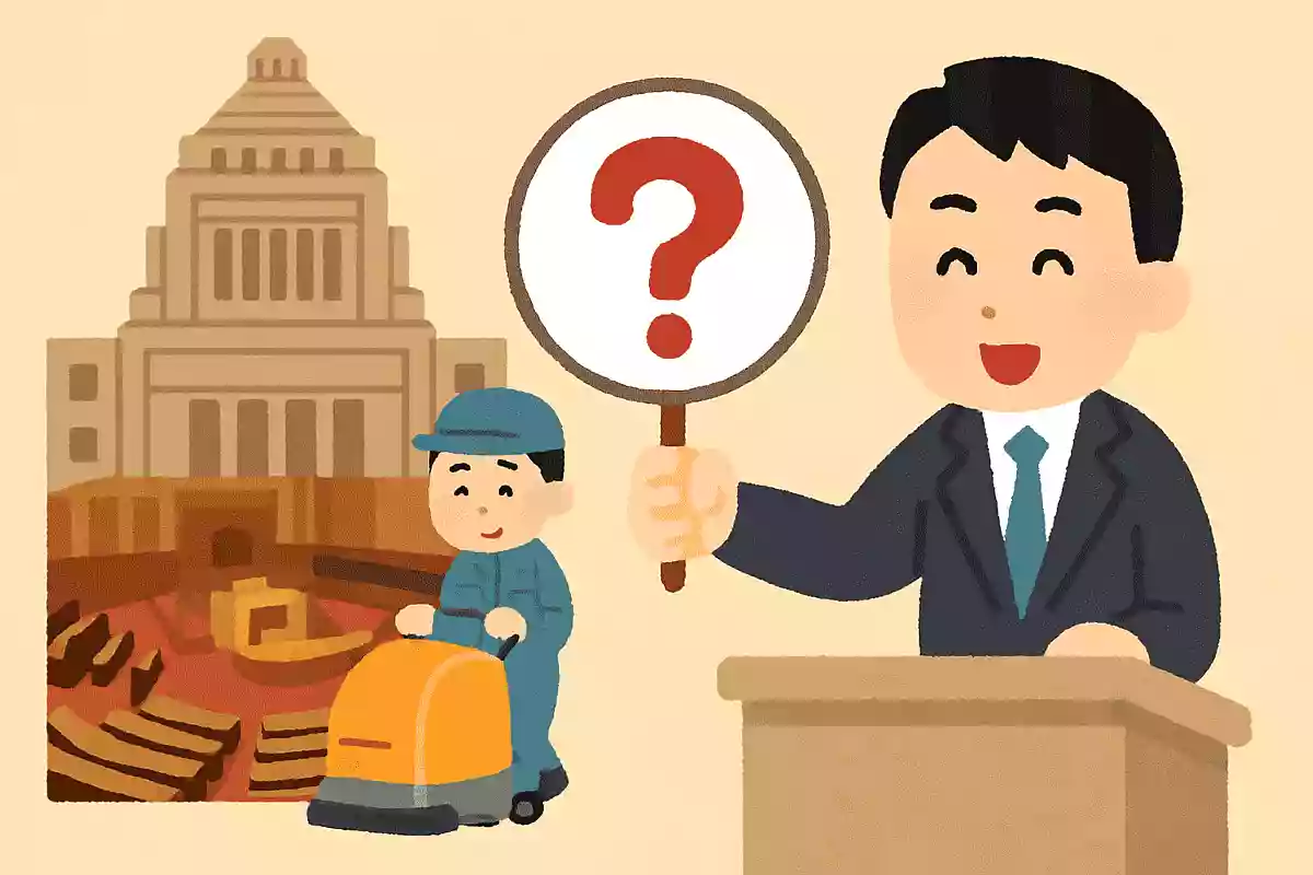 国会議事堂内の掃除に使われる珍しい設備とはなんでしょう?