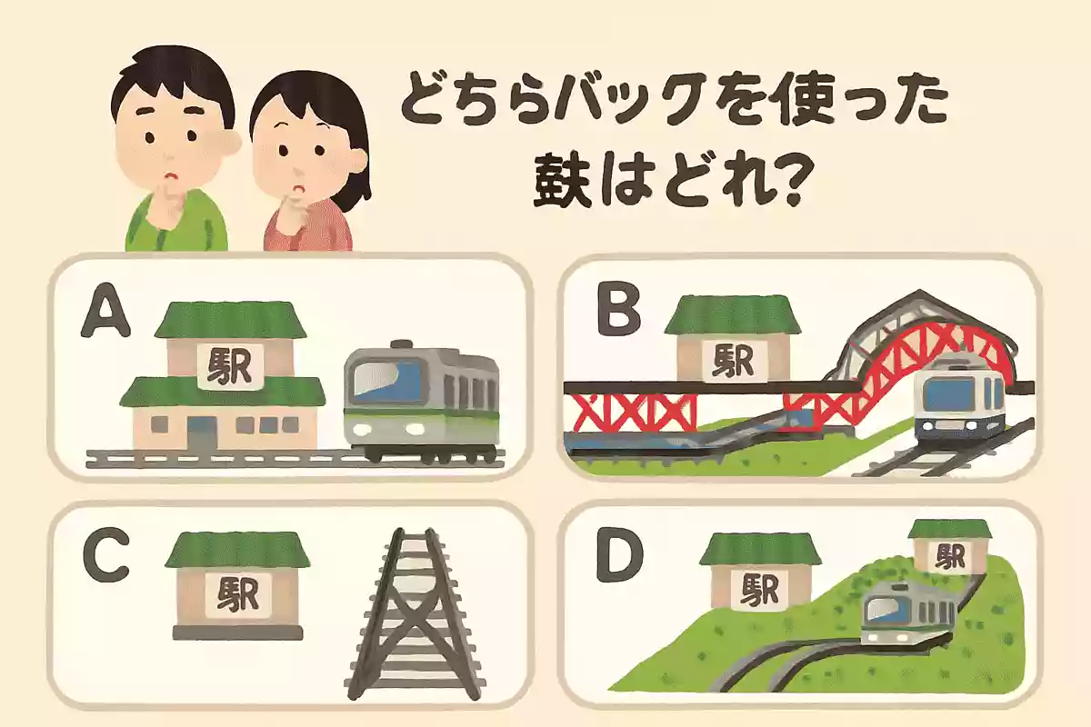 次の選択肢の中でスイッチバックが採用されている駅はどれでしょうか？