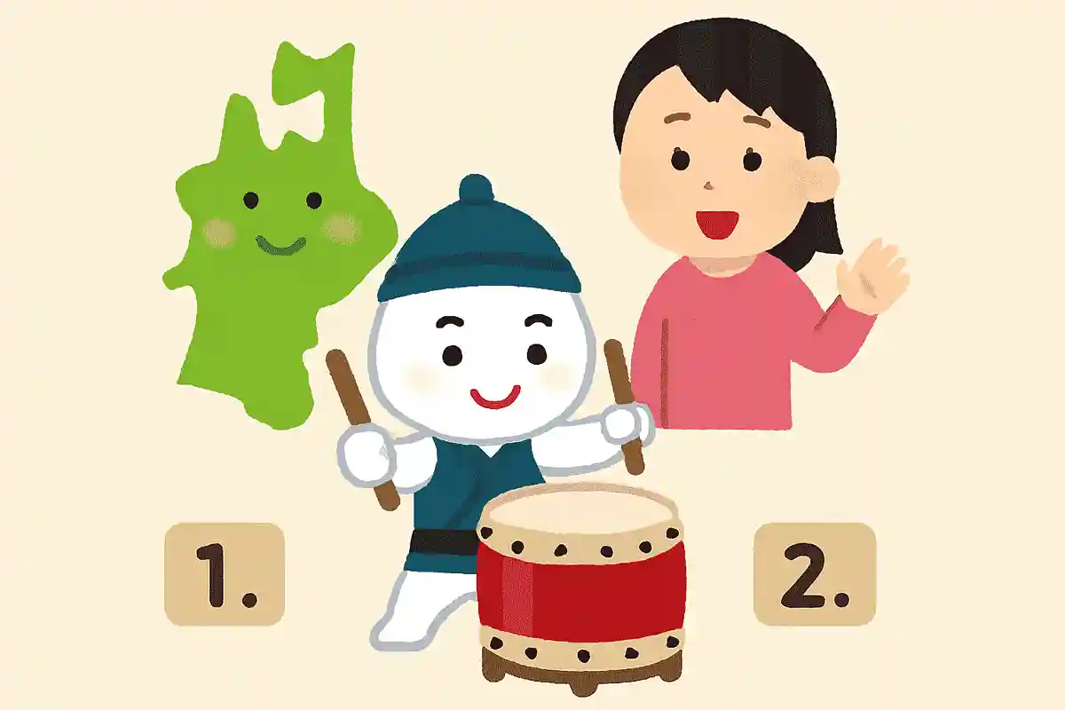 ドラムが得意なことでも知られる、青森県黒石市のゆるキャラの名前は？