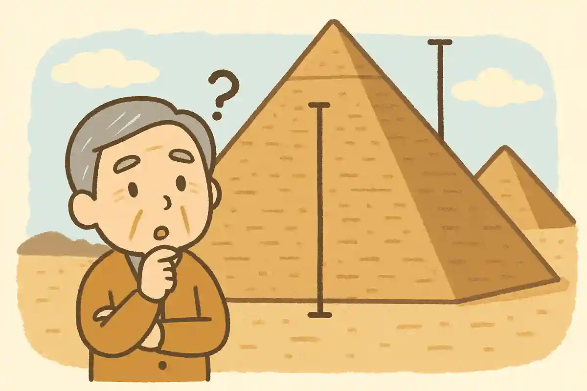 エジプトにあるピラミッドの中でも、最も大きい「クフ王のピラミッド」の高さは約何メートルでしょうか?