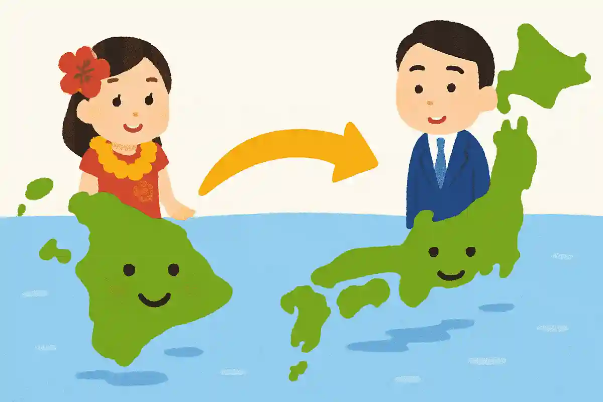 ハワイは徐々に日本に近づいている