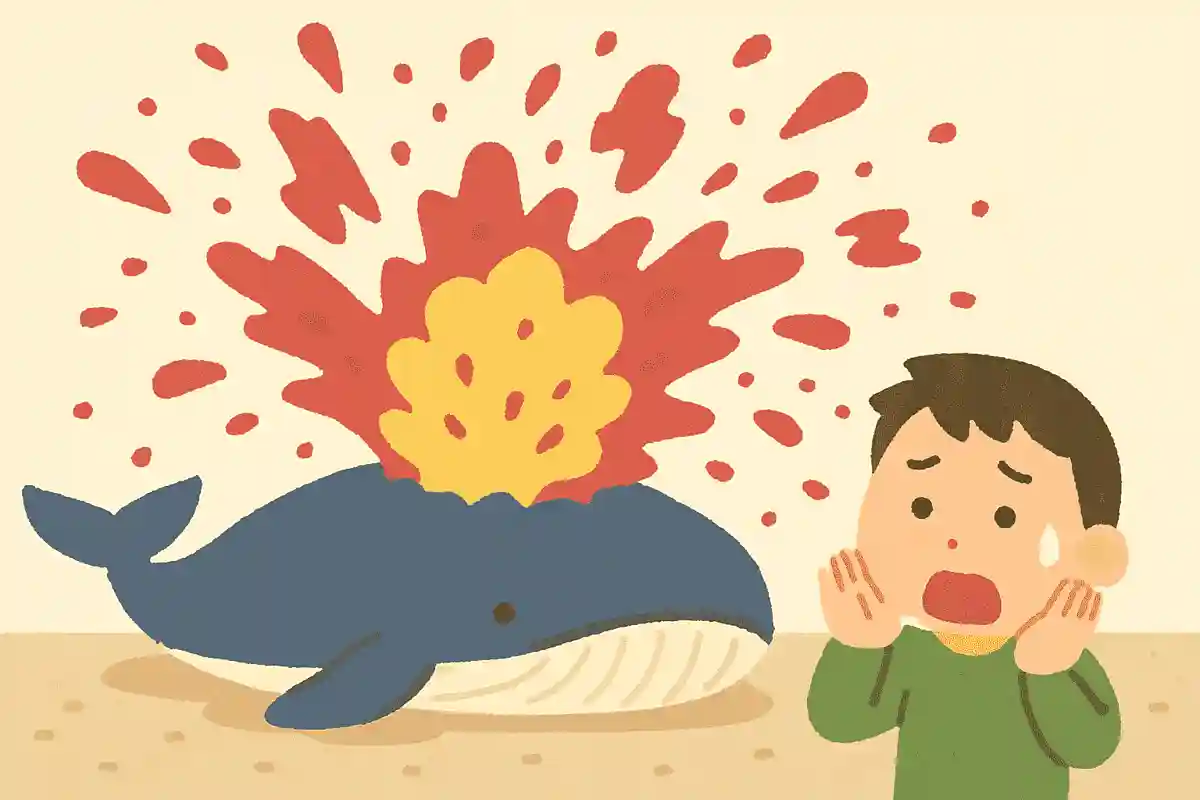 クジラは死後、爆発することがある