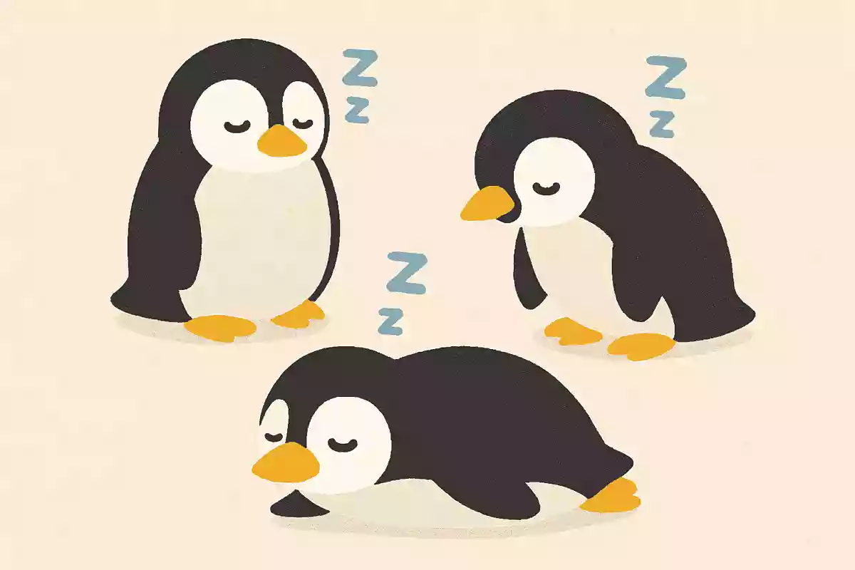 ペンギンはどうやって眠る？