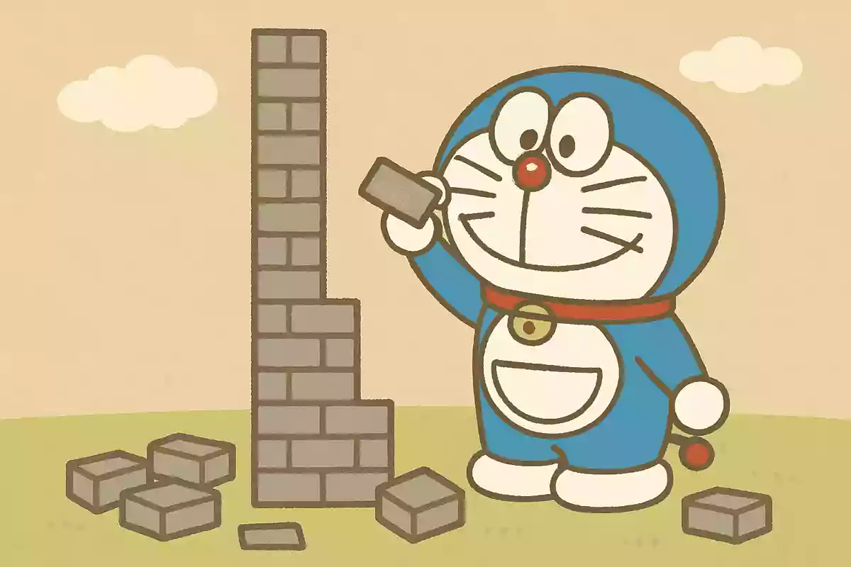 毎日の小さな努力のつみ重ねが、歴史を作っていくんだよドラえもん