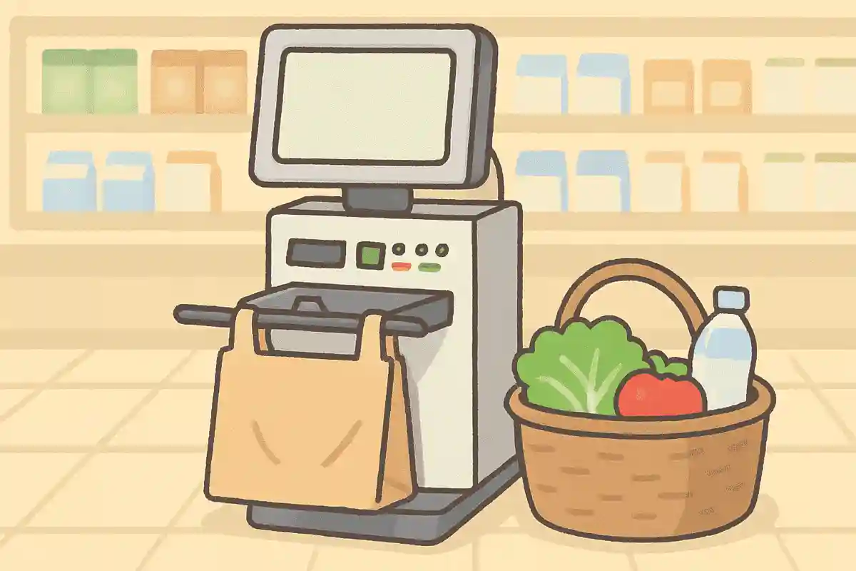 スーパーで袋詰する時の台の名前は?