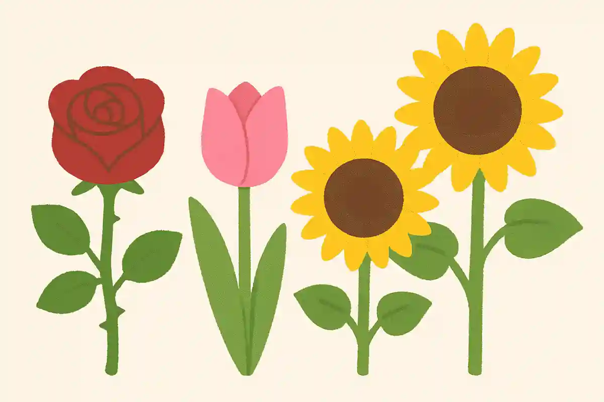 バラ、チューリップ、ヒマワリ、花にトゲがあるのは?