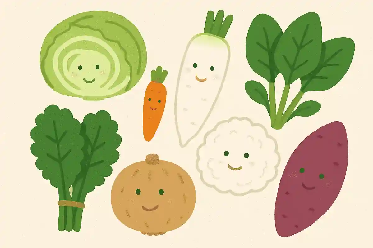 この中で冬が旬の野菜はどれでしょうか?