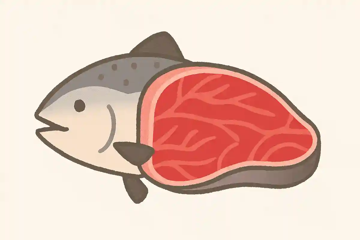 鮭は赤身魚である