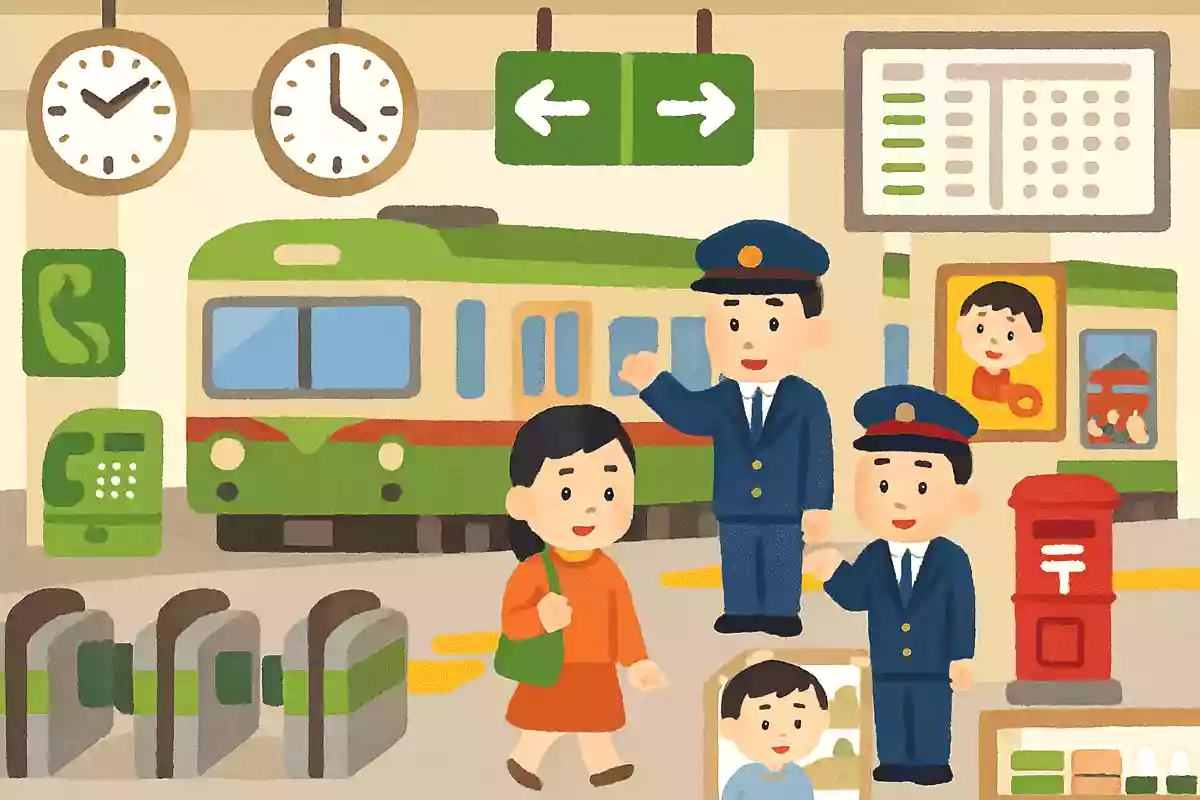 昭和の駅にあった当たり前のものとは何のことでしょうか？