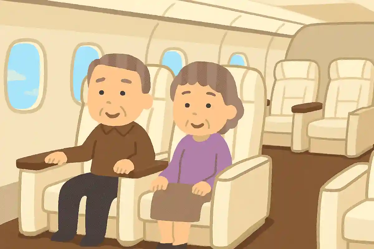 空虚な九州空港の究極高級航空機