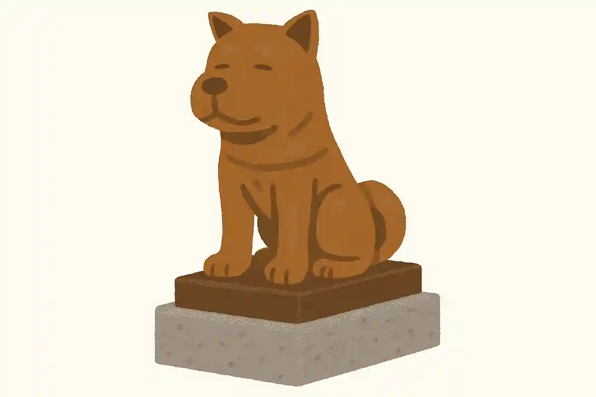 銅像で作られている犬は何犬でしょうか?