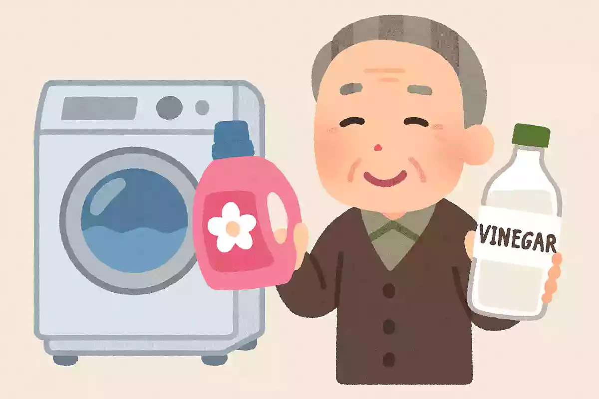 洗濯で使用される柔軟剤。家庭にある別のもので代用ができますが、何でしょうか？