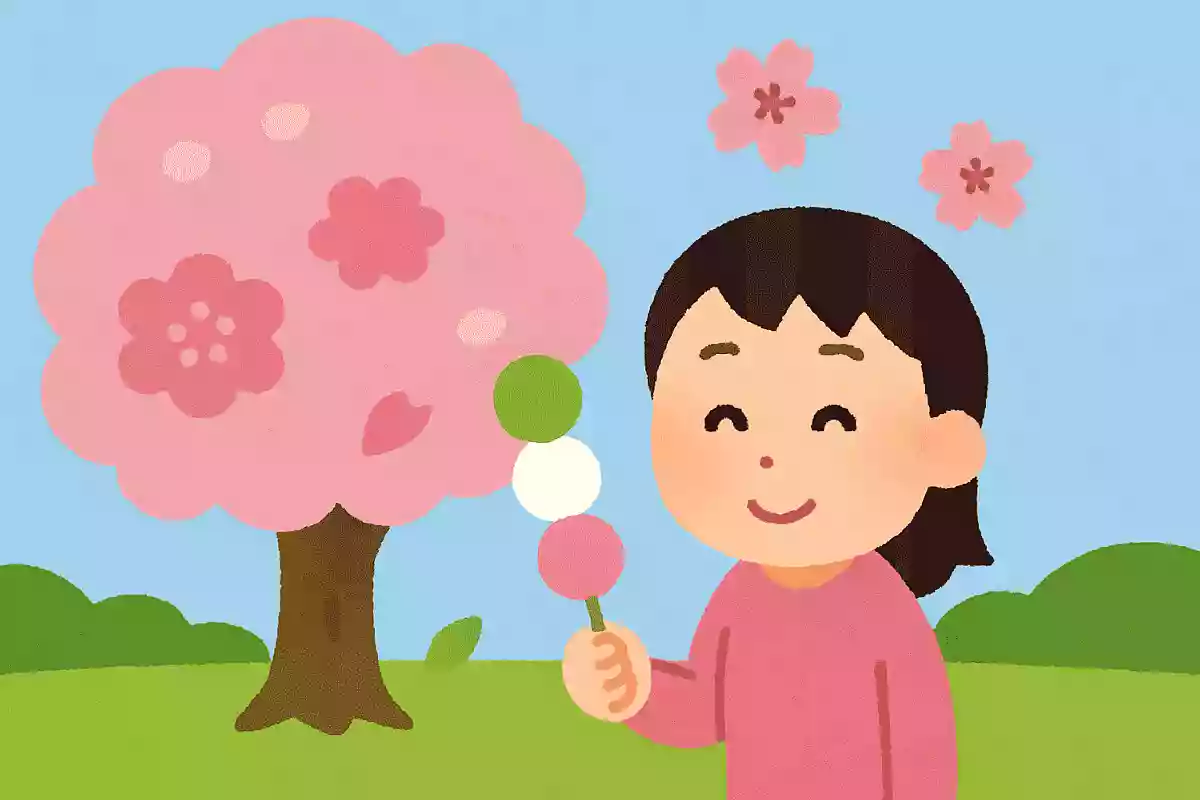 三色団子の色の順番は桜が咲く順番を表している