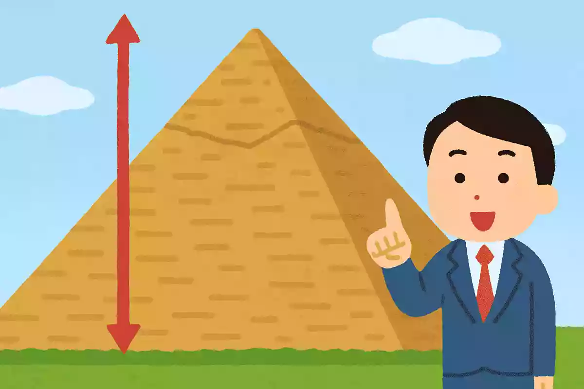エジプトにあるピラミッドの中でも、最も大きい「クフ王のピラミッド」の高さは約何メートルでしょうか?