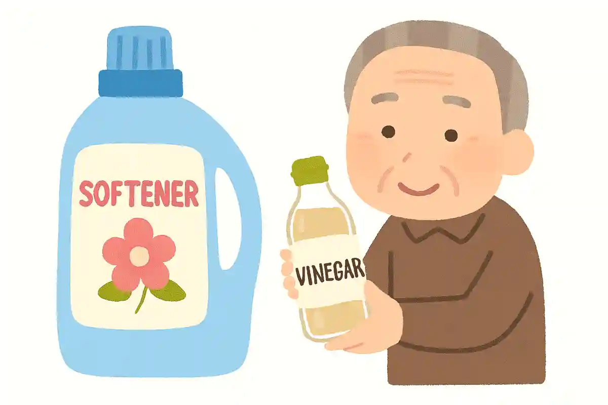 洗濯で使用される柔軟剤。家庭にある別のもので代用ができますが、何でしょうか?