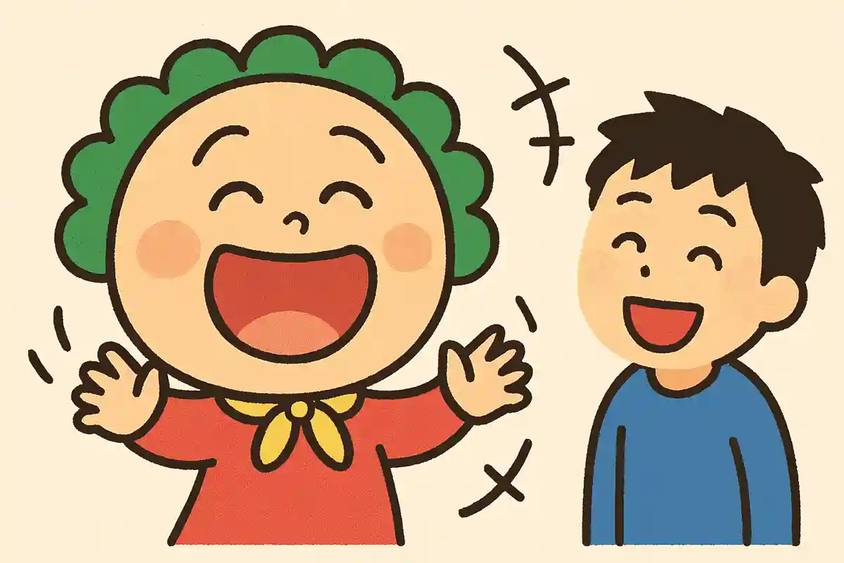 思いっきり笑ってみろよ 少しは心が軽くなるかもしれないぞ次郎