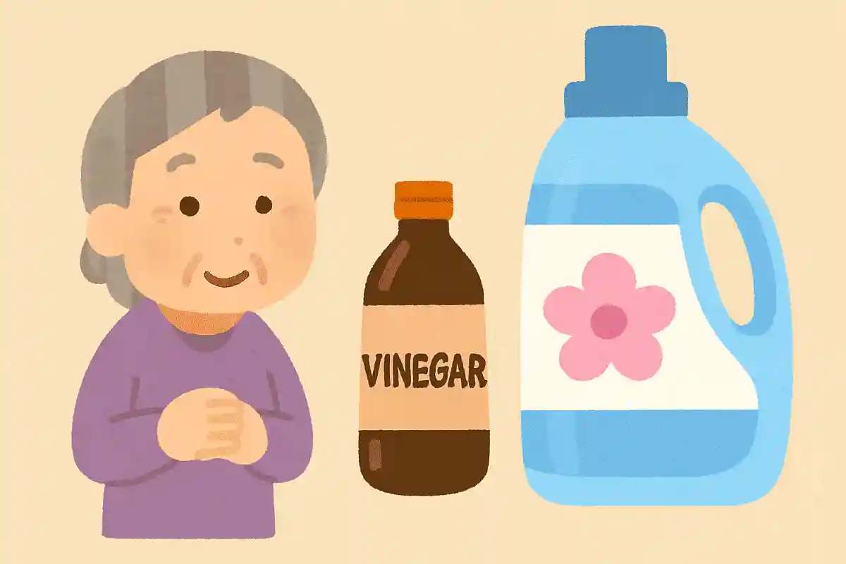 洗濯で使用される柔軟剤。家庭にある別のもので代用ができますが、何でしょうか?