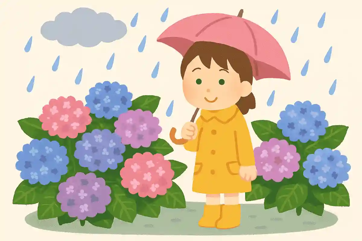 あじさいが梅雨に咲くのは日差しが苦手で水が大好きだから