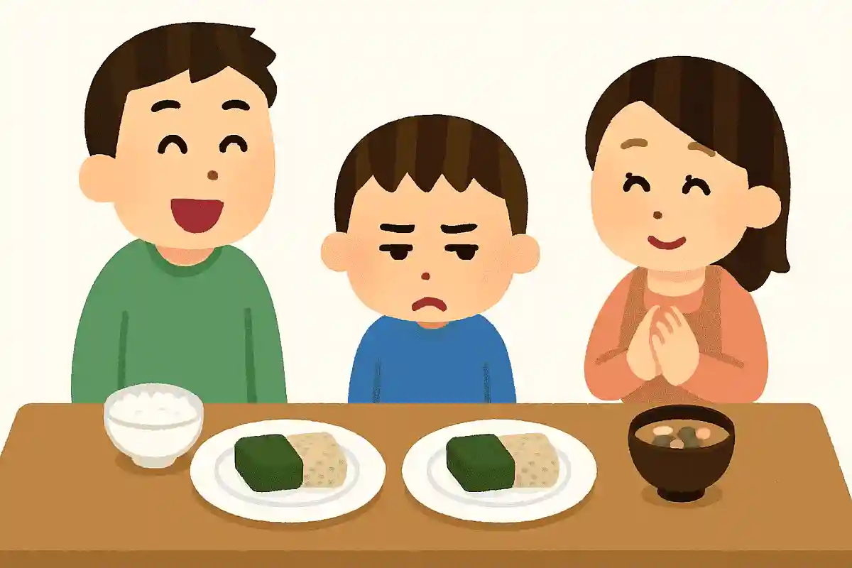 テーブルに並ぶ料理を見て、「今日は手抜きご飯だね」と笑いながら言った夫は子供に嫌な顔をされたが、妻からは感謝された。一体なぜでしょう？