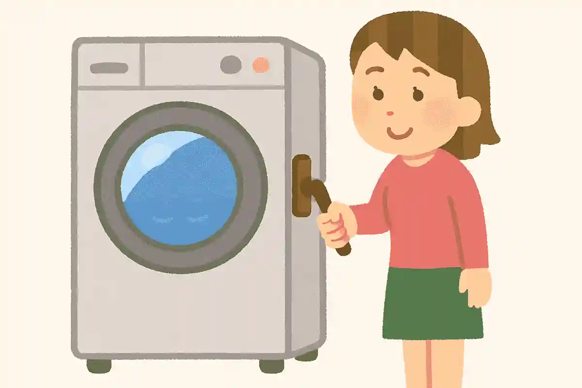 洗濯機にあるレバーが付いていました。現在では考えられないこのレバーの役割は何でしょうか?