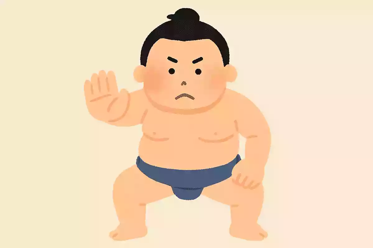 相撲には、◯◯が取れたら負けというルールがあります。それは何？